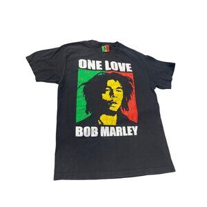 Bob Marley One Love Graphic Mens  Black T-Shirt Sz L SKU 9469